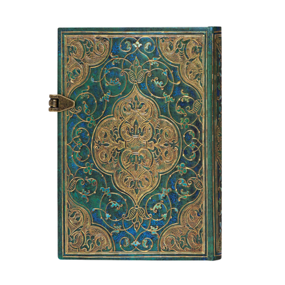 Paperblanks Turquoise Chronicles Mini Hardback Journal – Lined, 240 Pages – back cover