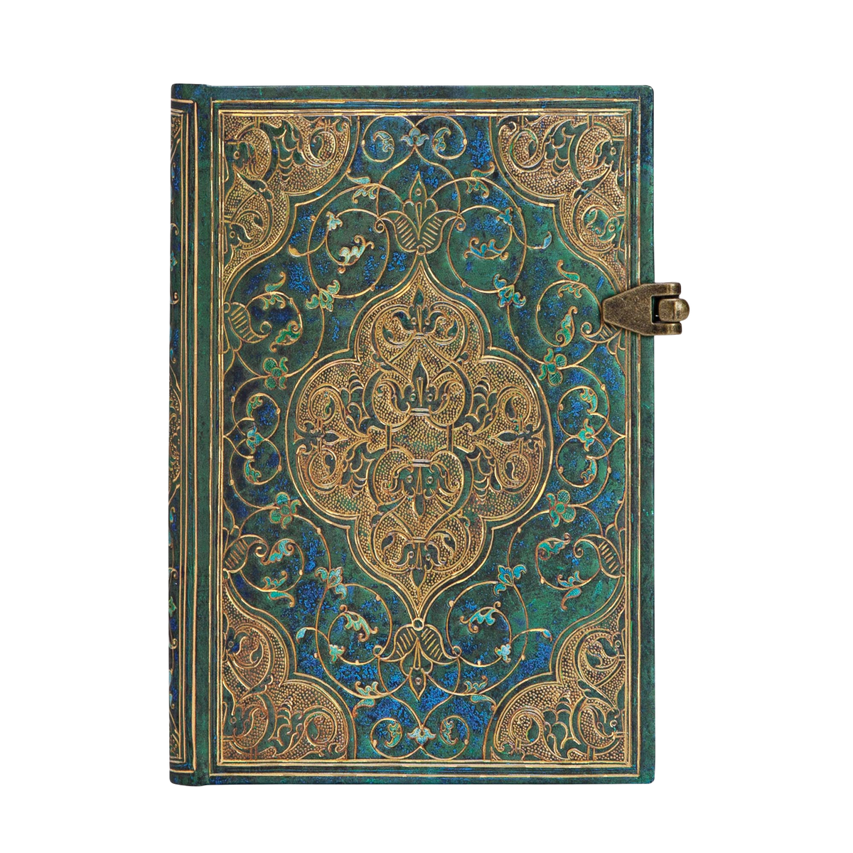 Paperblanks Turquoise Chronicles Mini Hardback Journal – Lined, 240 Pages – front cover