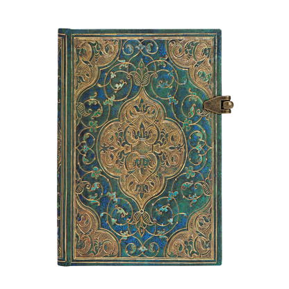 Paperblanks Turquoise Chronicles Mini Hardback Journal – Lined, 240 Pages – front cover