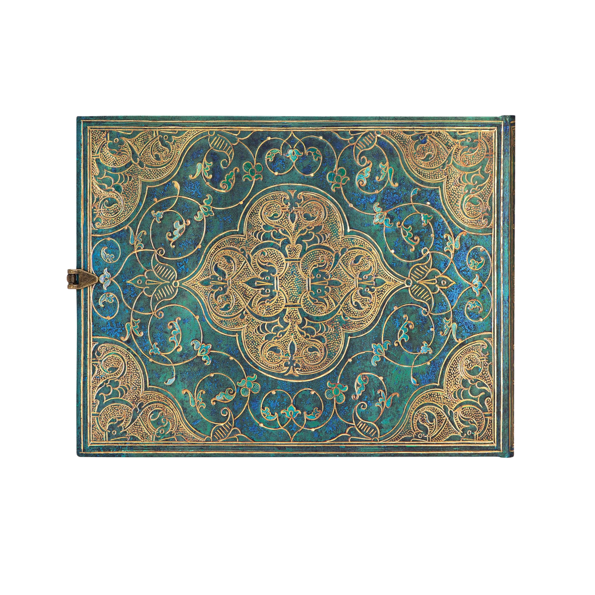 Paperblanks Turquoise Chronicles Hardback Guest Book – Plain, 144 Pages – back cover