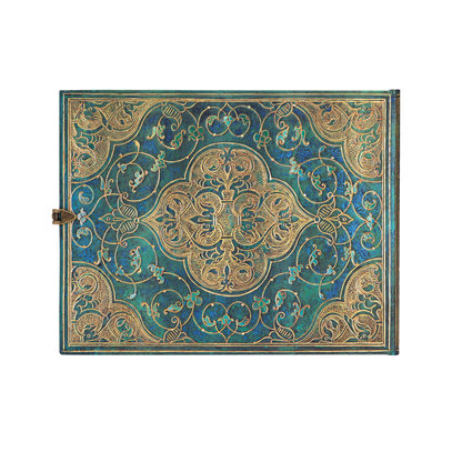 Paperblanks Turquoise Chronicles Hardback Guest Book – Plain, 144 Pages – back cover