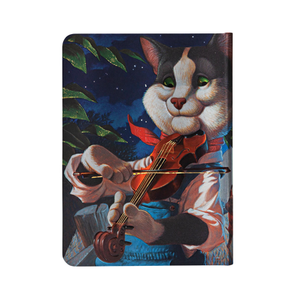 Paperblanks Cat and the Fiddle Midi Hardback Journal – Lined, 176 Pages – back cover
