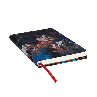 Paperblanks Cat and the Fiddle Midi Hardback Journal – Lined, 176 Pages – page edge