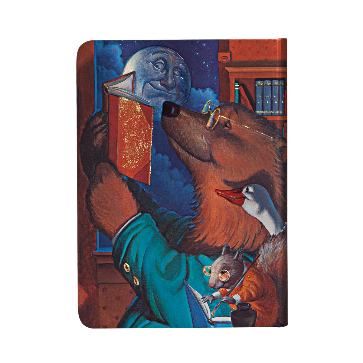Paperblanks Moonlight Stories Midi Hardback Journal – Lined, 176 Pages – back cover