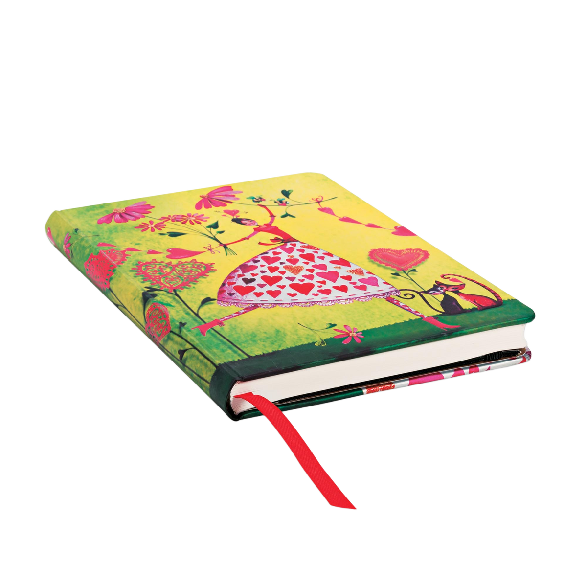Paperblanks Valentina Midi Hardback Journal – Lined, 176 Pages – page edge
