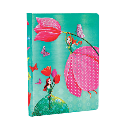 Paperblanks Joyous Springtime Midi Hardback Journal – Lined, 176 Pages – angled view