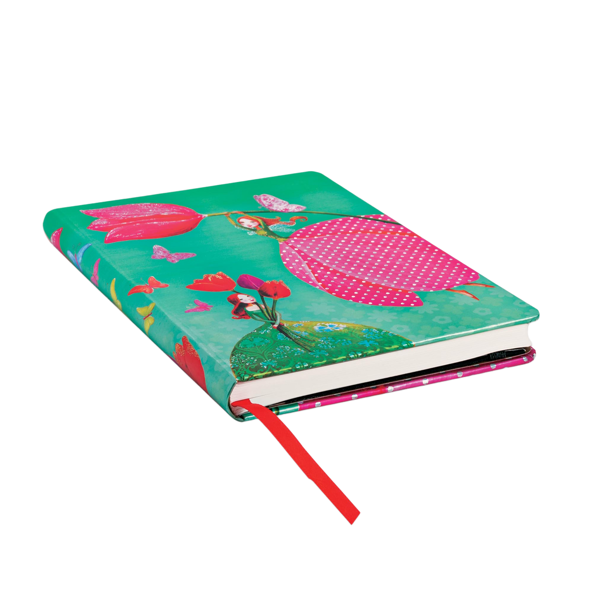 Paperblanks Joyous Springtime Midi Hardback Journal – Lined, 176 Pages – page edge