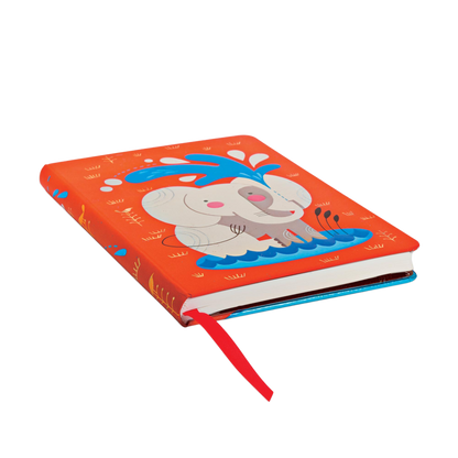 Paperblanks Baby Elephant Midi Hardback Journal – Lined, 176 Pages – page edge