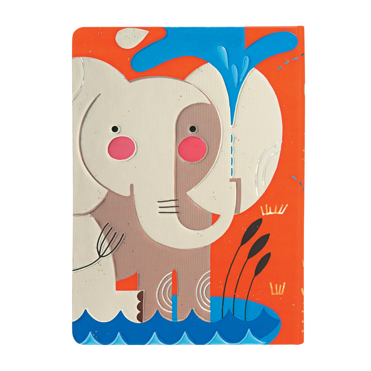 Paperblanks Baby Elephant Midi Hardback Journal – Plain, 176 Pages – back cover