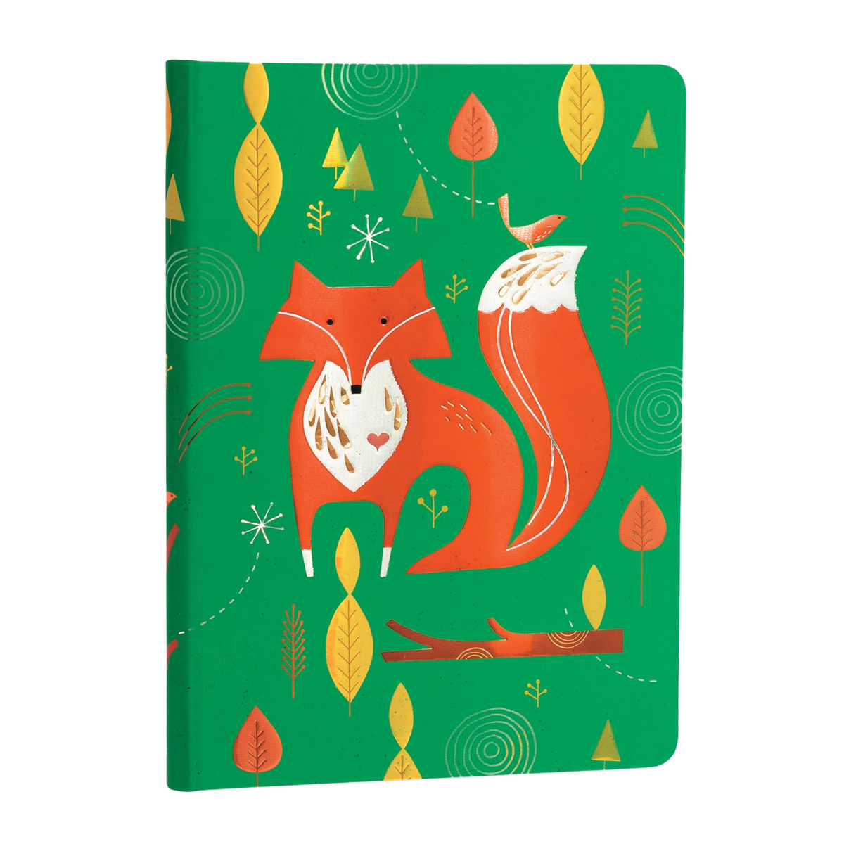 Paperblanks Mister Fox Midi Hardback Journal – Lined, 176 Pages – angled view