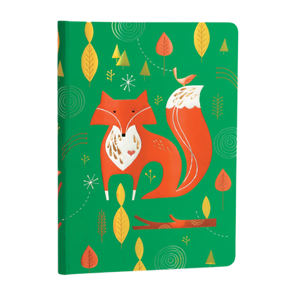 Paperblanks Mister Fox Midi Hardback Journal – Lined, 176 Pages – angled view