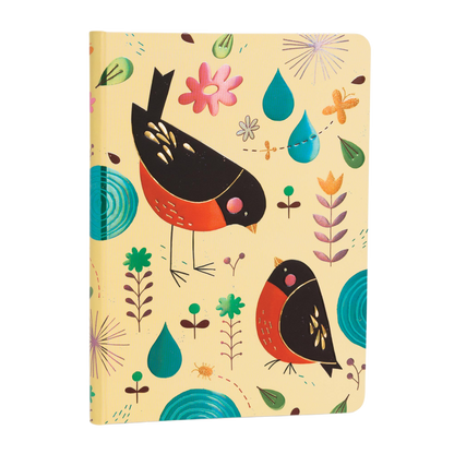 Paperblanks Mother Robin Midi Hardback Journal – Lined, 176 Pages – angled view