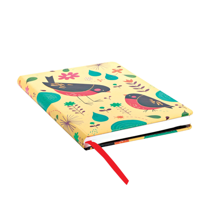 Paperblanks Mother Robin Midi Hardback Journal – Lined, 176 Pages – page edge