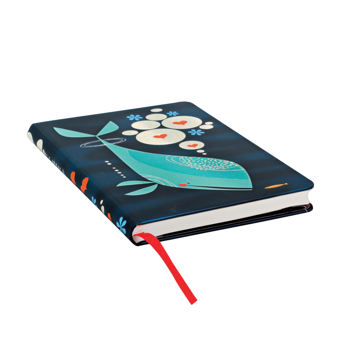 Paperblanks Whale and Friend Midi Hardback Journal – Plain, 176 Pages – page edge