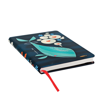Paperblanks Whale and Friend Midi Hardback Journal – Plain, 176 Pages – page edge