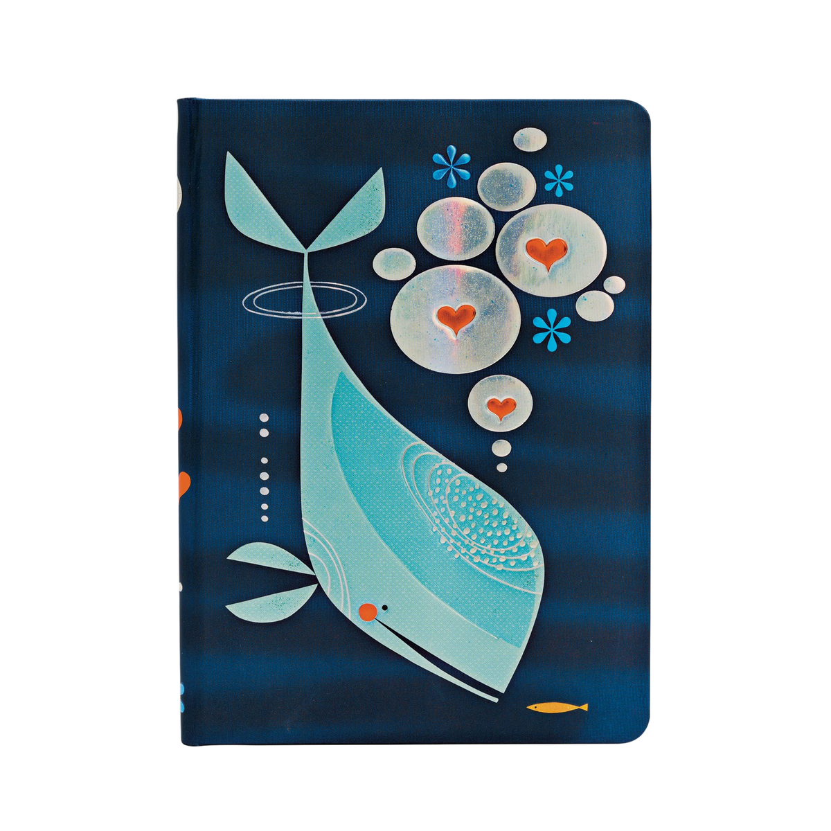 Paperblanks Whale and Friend Midi Hardback Journal – Plain, 176 Pages – front cover