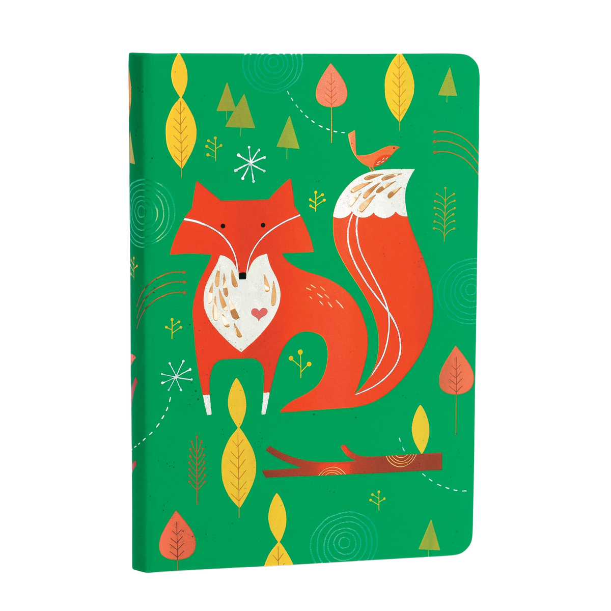 Paperblanks Mister Fox Mini Hardback Journal – Lined, 176 Pages – angled view