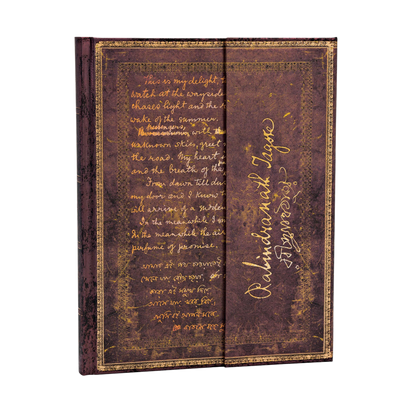 Paperblanks Tagore, Gitanjali Ultra Hardback Journal – Lined, 144 Pages – angled view