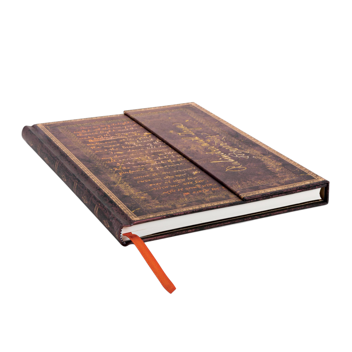 Paperblanks Tagore, Gitanjali Ultra Hardback Journal – Lined, 144 Pages – page edge