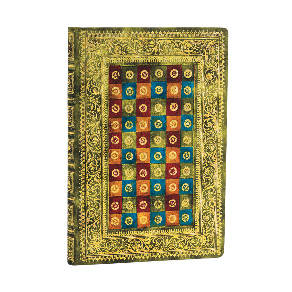 Paperblanks Verde Mini Hardback Journal – Lined, 176 Pages – angled view