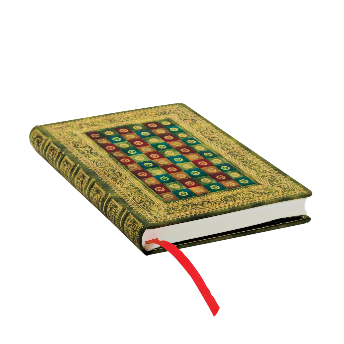 Paperblanks Verde Mini Hardback Journal – Lined, 176 Pages – page edge