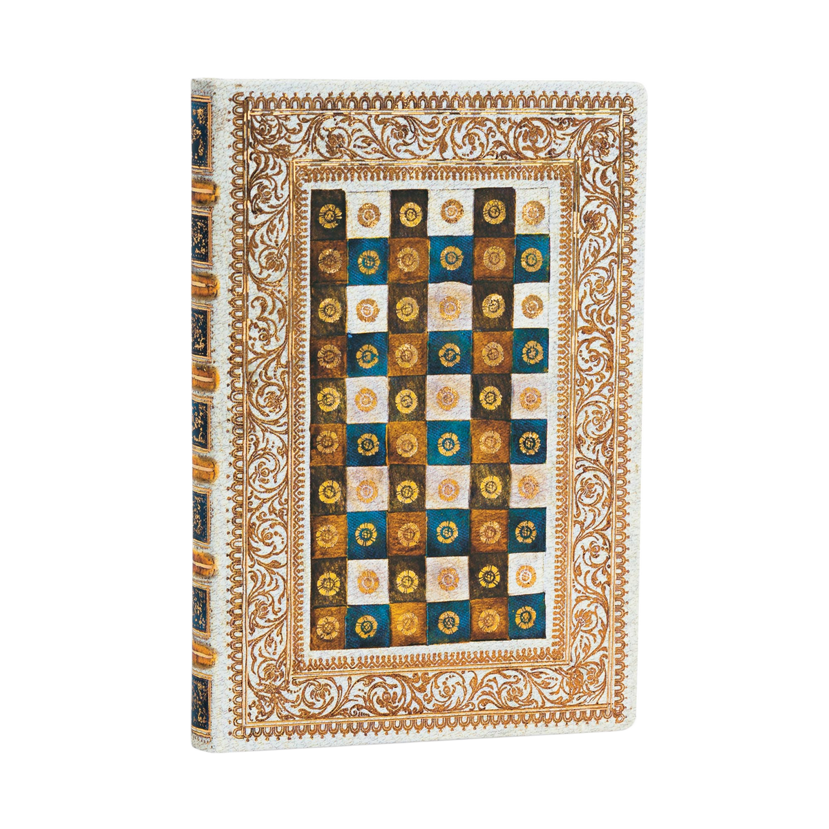 Paperblanks Aureo Mini Hardback Journal – Lined, 176 Pages – angled view