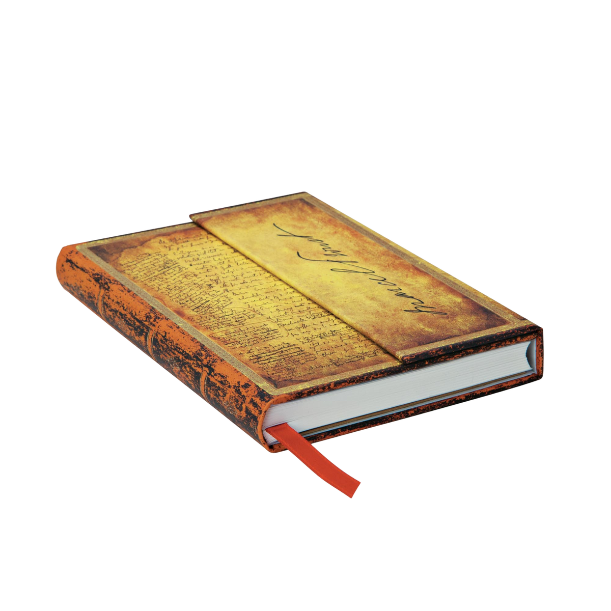Paperblanks Proust, In Search of Lost Time Mini Hardback Journal – Plain, 176 Pages – page edge
