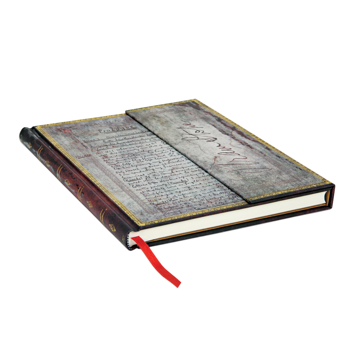 Paperblanks Bram Stoker, Dracula Ultra Hardback Journal – Plain, 144 Pages – page edge