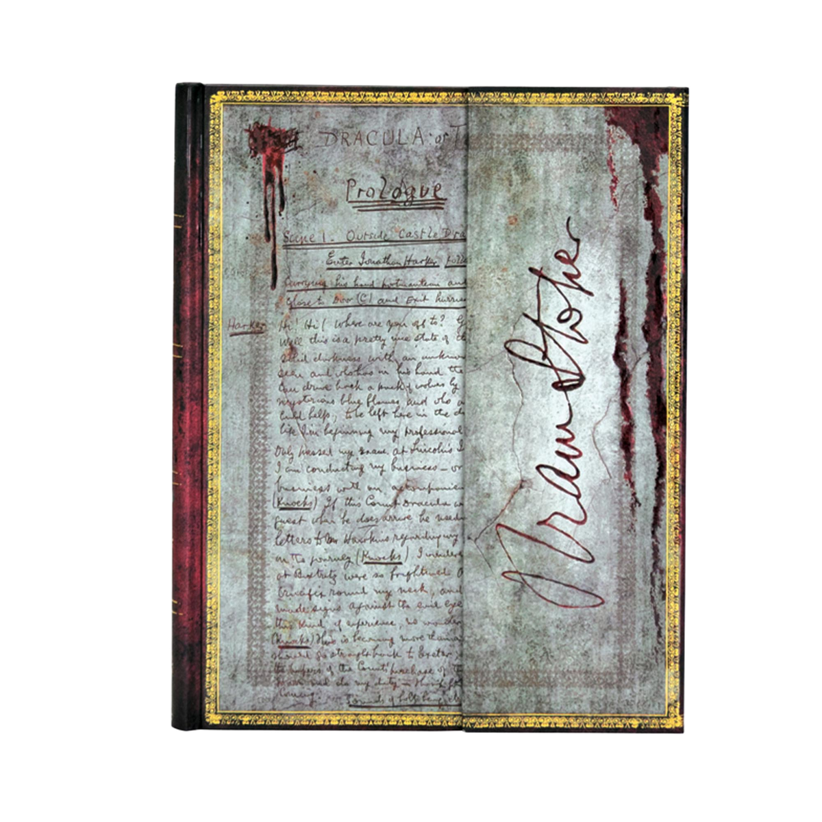 Paperblanks Bram Stoker, Dracula Ultra Hardback Journal – Plain, 144 Pages – front cover