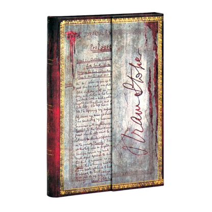Paperblanks Bram Stoker, Dracula Mini Hardback Journal – Plain, 176 Pages – angled view