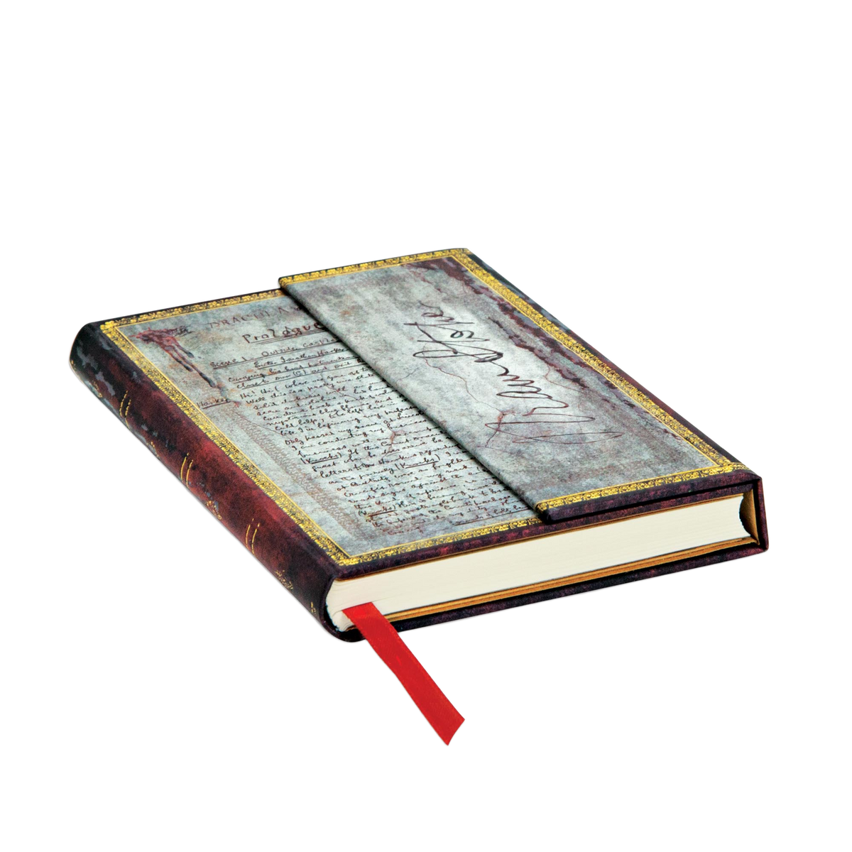 Paperblanks Bram Stoker, Dracula Mini Hardback Journal – Plain, 176 Pages – page edge