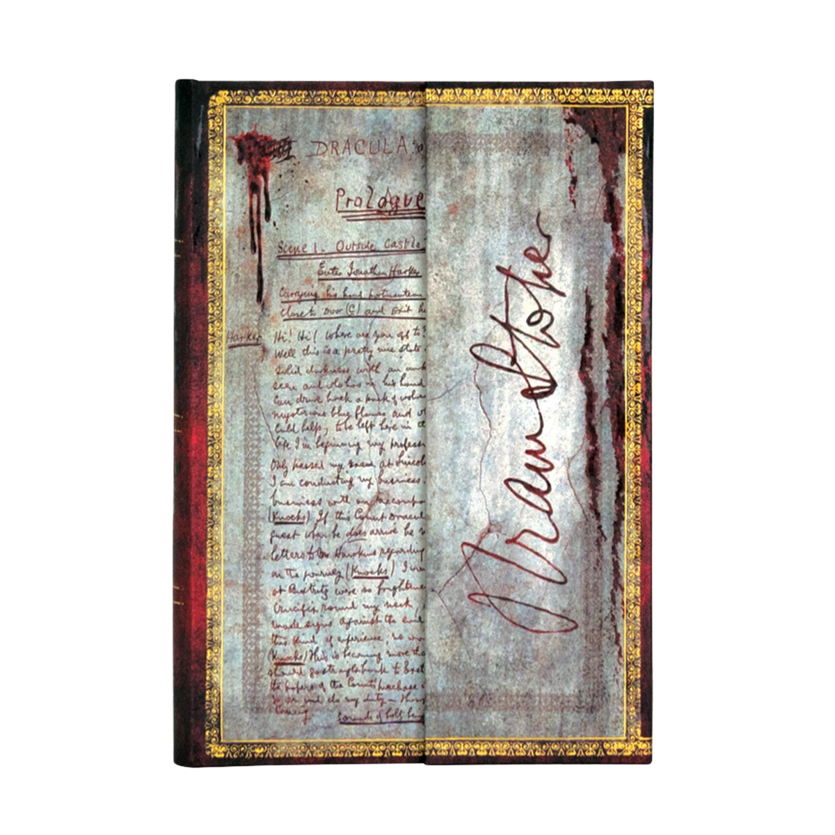Paperblanks Bram Stoker, Dracula Mini Hardback Journal – Plain, 176 Pages – front cover