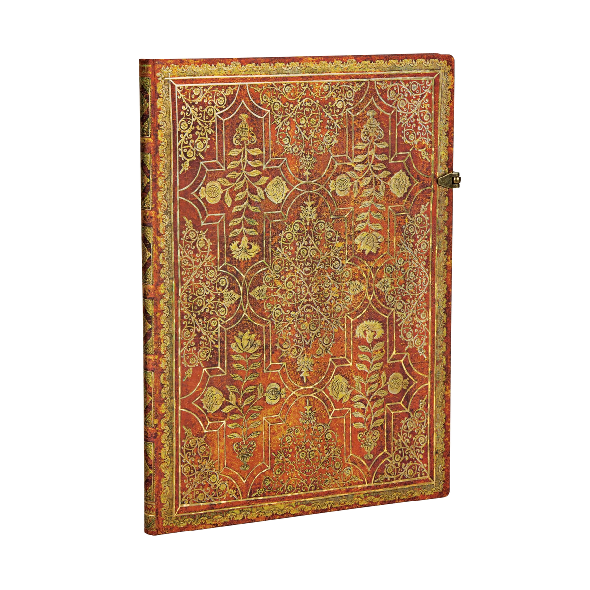 Paperblanks Persimmon Grande Hardback Journal – Plain, 128 Pages – angled view