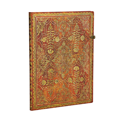 Paperblanks Persimmon Grande Hardback Journal – Plain, 128 Pages – angled view