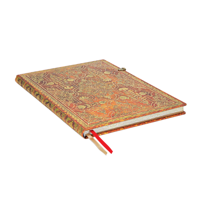Paperblanks Persimmon Grande Hardback Journal – Plain, 128 Pages – page edge