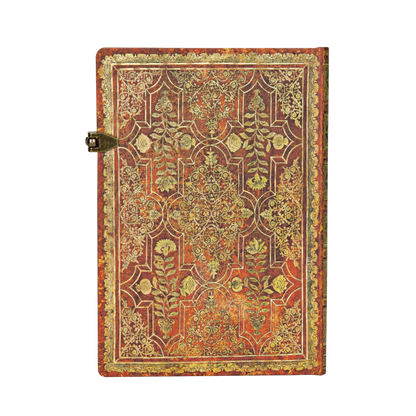Paperblanks Persimmon Midi Hardback Journal – Lined, 144 Pages – back cover
