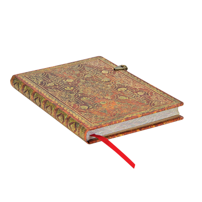 Paperblanks Persimmon Midi Hardback Journal – Lined, 144 Pages – page edge