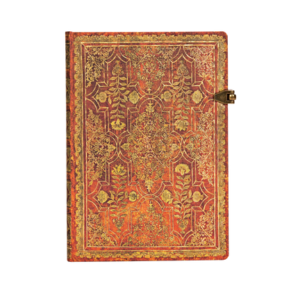 Paperblanks Persimmon Midi Hardback Journal – Lined, 144 Pages – front cover