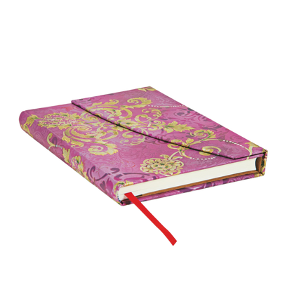 Paperblanks Polished Pearl Midi Hardback Journal – Plain, 144 Pages – page edge