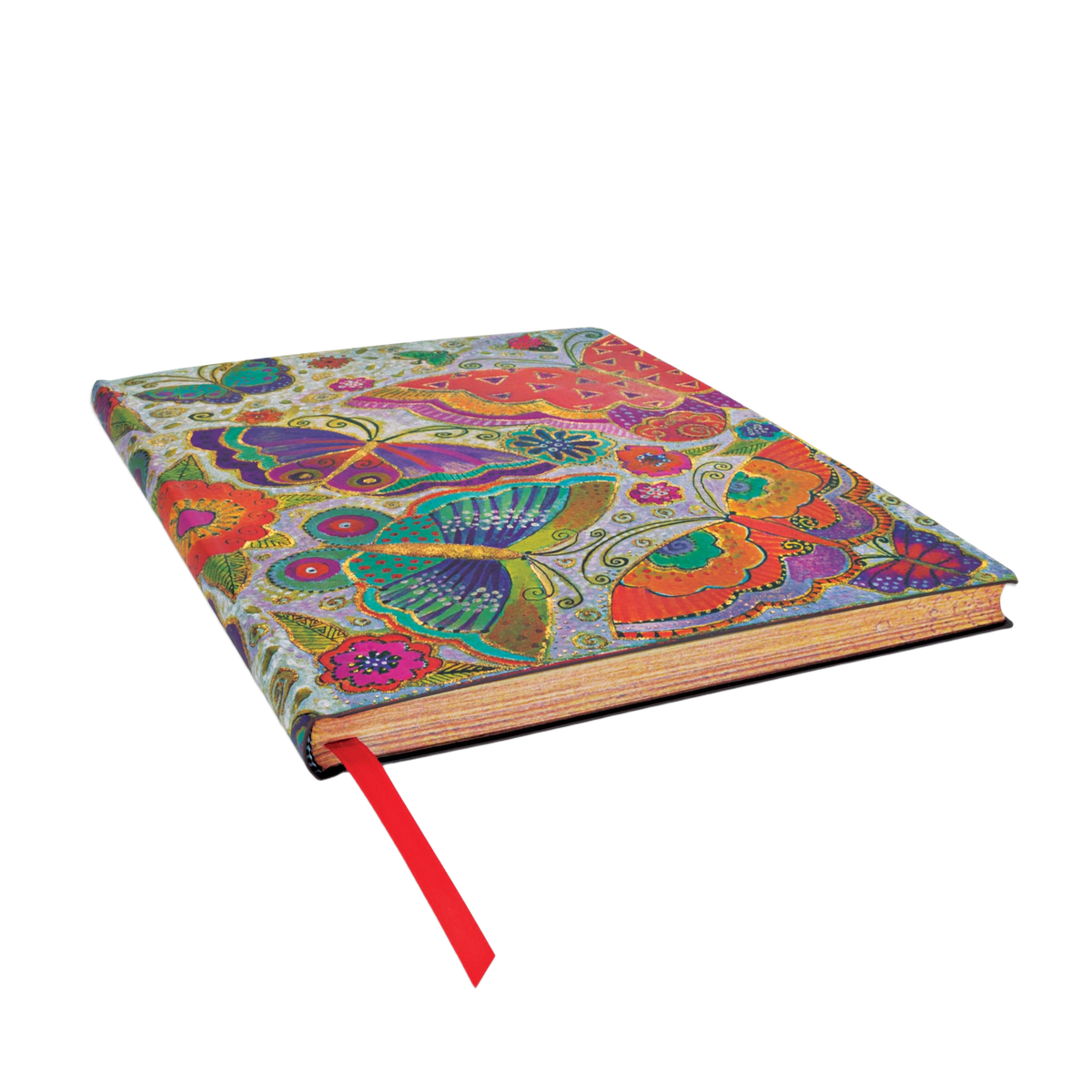 Paperblanks Flutterbyes Ultra Softback Flexi Journal – Lined, 176 Pages – page edge