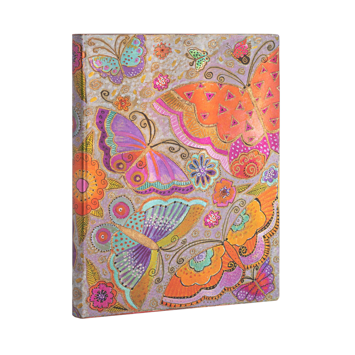 Paperblanks Flutterbyes Ultra Softback Flexi Journal – Lined, 240 Pages – angled view