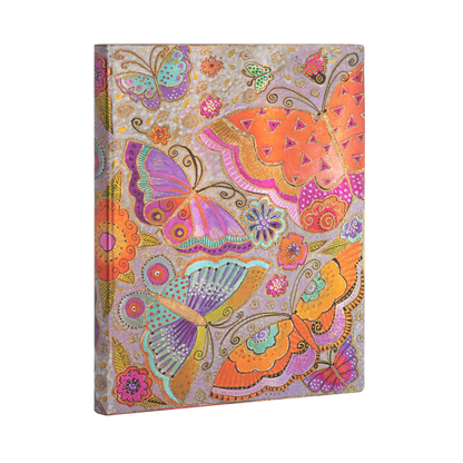 Paperblanks Flutterbyes Ultra Softback Flexi Journal – Lined, 240 Pages – angled view