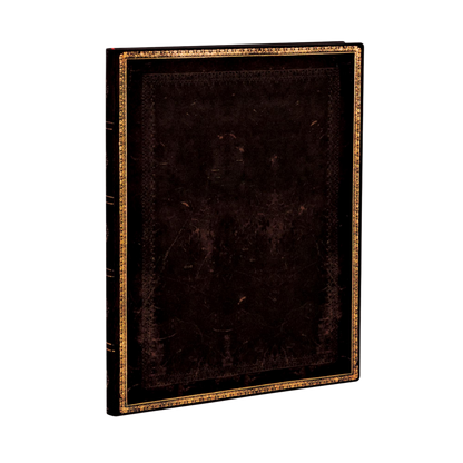 Paperblanks Black Moroccan Ultra Softback Flexi Journal – Lined, 176 Pages – angled view