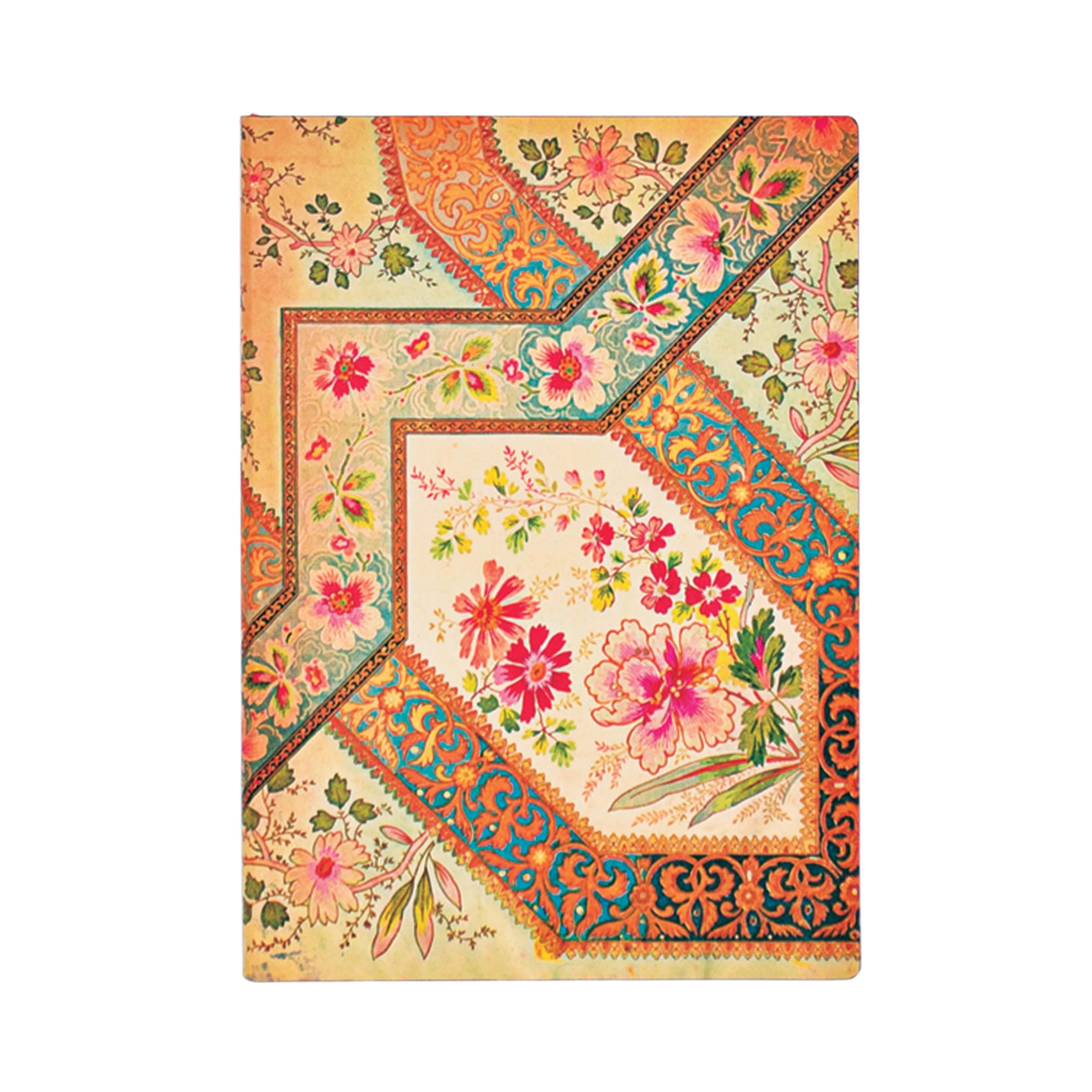 Paperblanks Filigree Floral Ivory Midi Softback Flexi Journal – Lined, 176 Pages – front cover