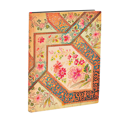 Paperblanks Filigree Floral Ivory Ultra Softback Flexi Journal – Lined, 240 Pages – angled view