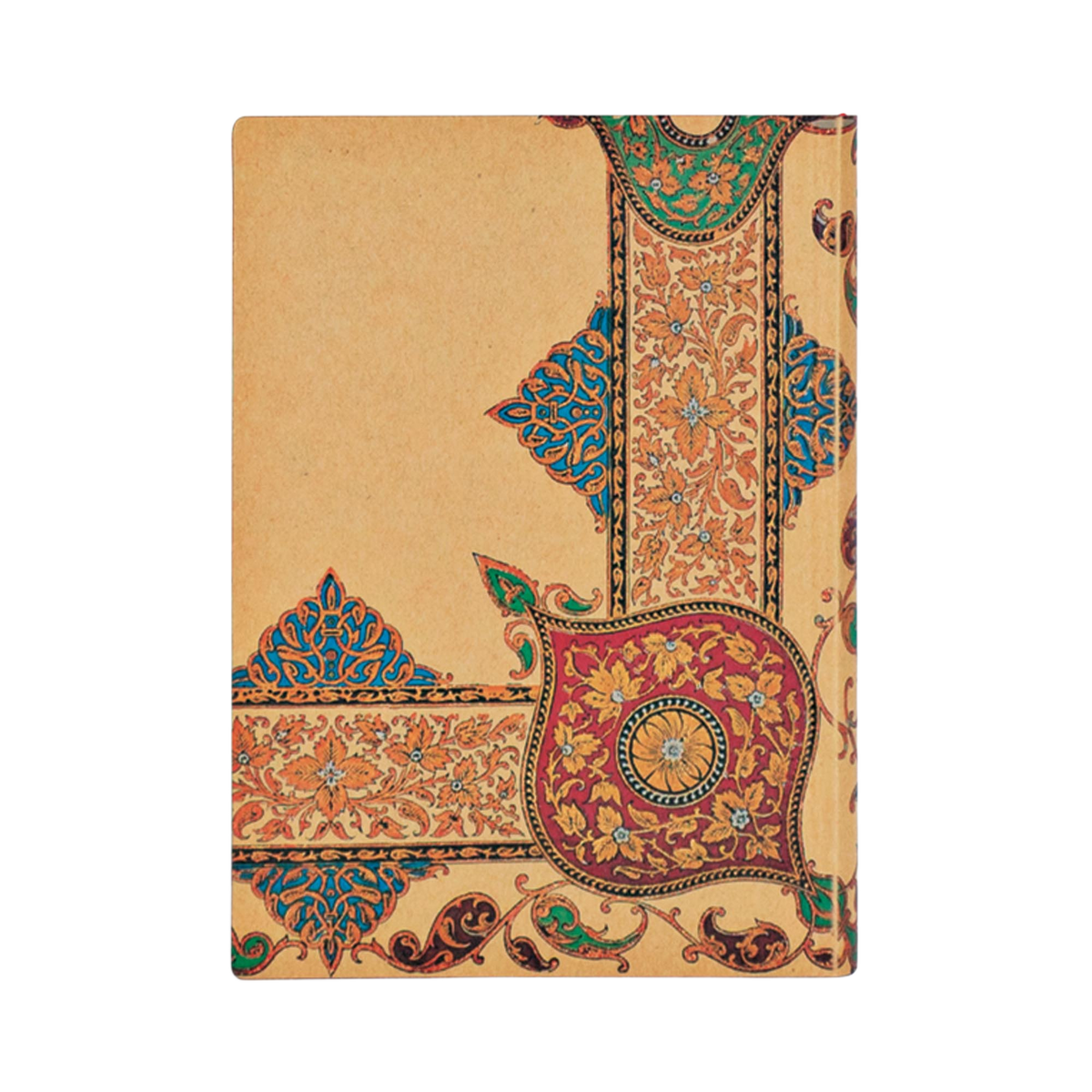 Paperblanks Visions of Paisley Ivory Kraft Midi Softback Flexi Journal – Lined, 176 Pages – back cover