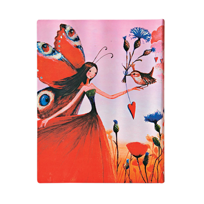Paperblanks Poppy Field Ultra Hardback 5-Year Snapshot Journal – back cover