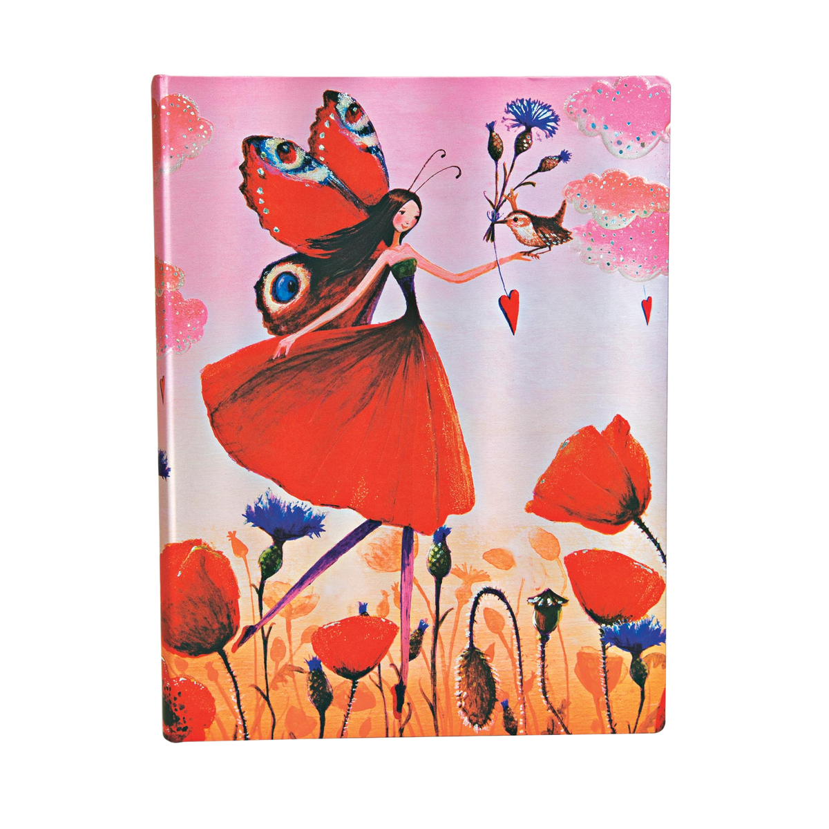 Paperblanks Poppy Field Ultra Hardback 5-Year Snapshot Journal – front cover
