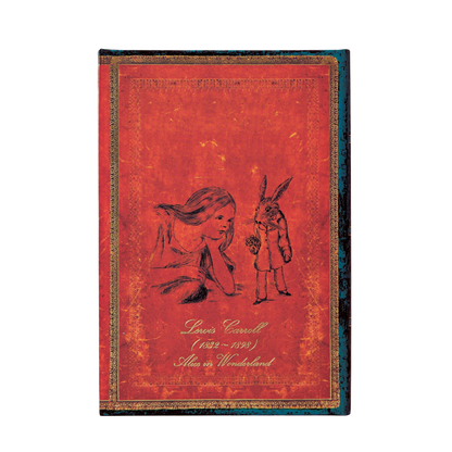 Paperblanks Lewis Carroll, Alice in Wonderland Mini Hardback Journal – Plain, 176 Pages – back cover