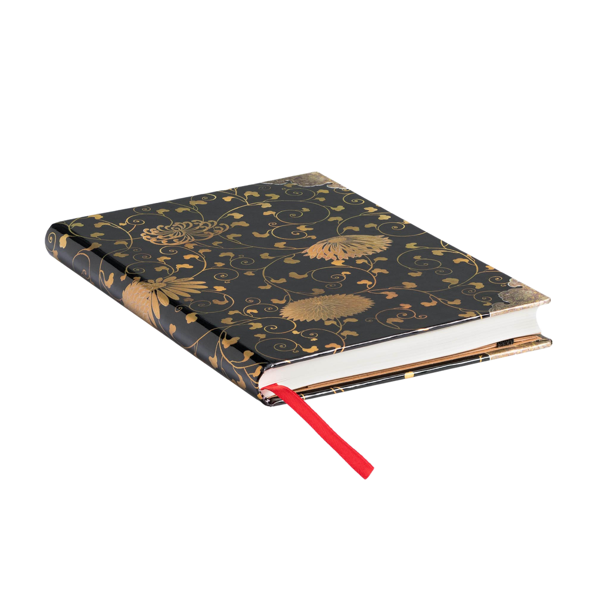 Paperblanks Karakusa Midi Hardback Journal – Lined, 144 Pages – page edge